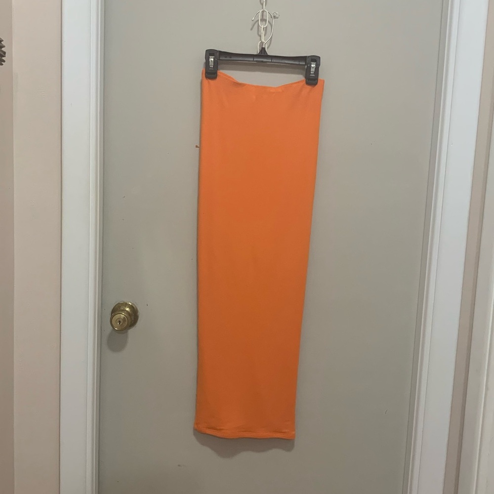 NWT Naked Wardrobe Ruched Everything Midi Skirt